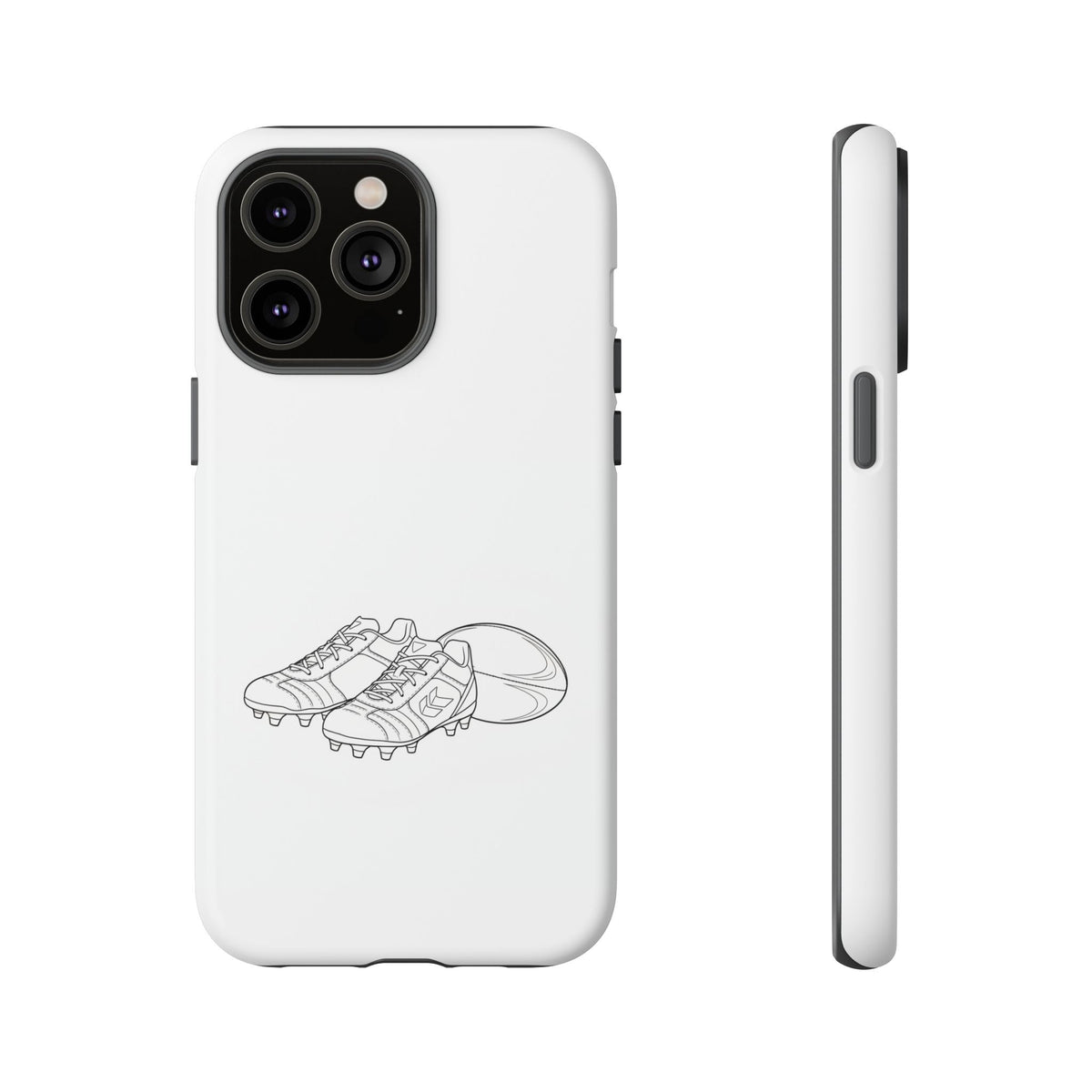 Phone Case, Rugby Ball & Boots Sketch, Tough Case