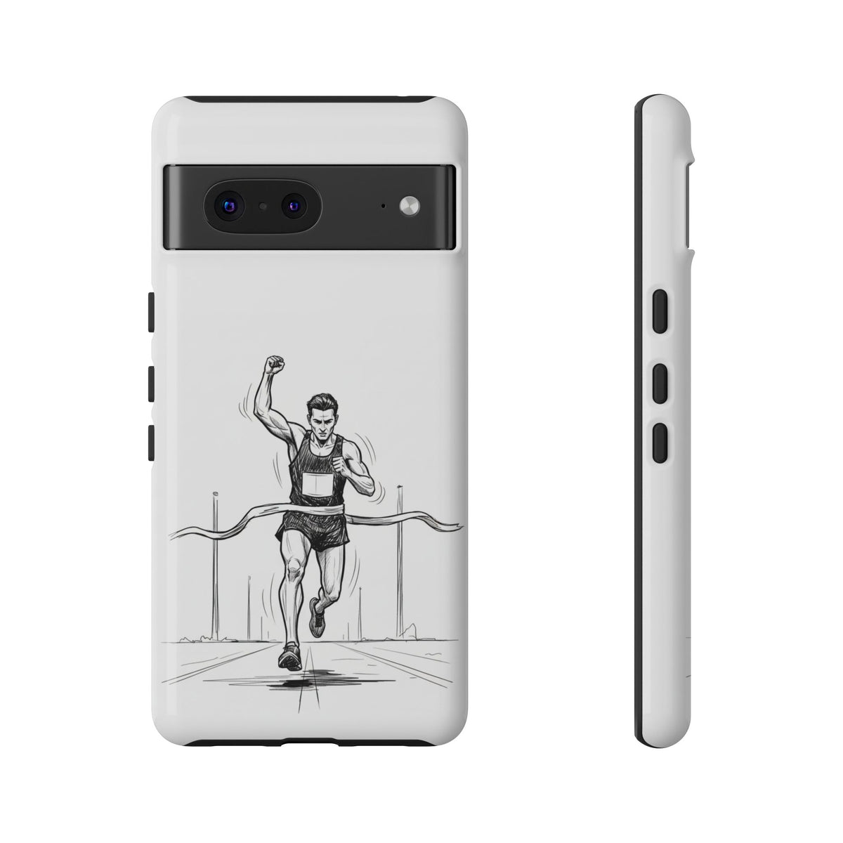Phone Case, Running, finish line design, Tough Case