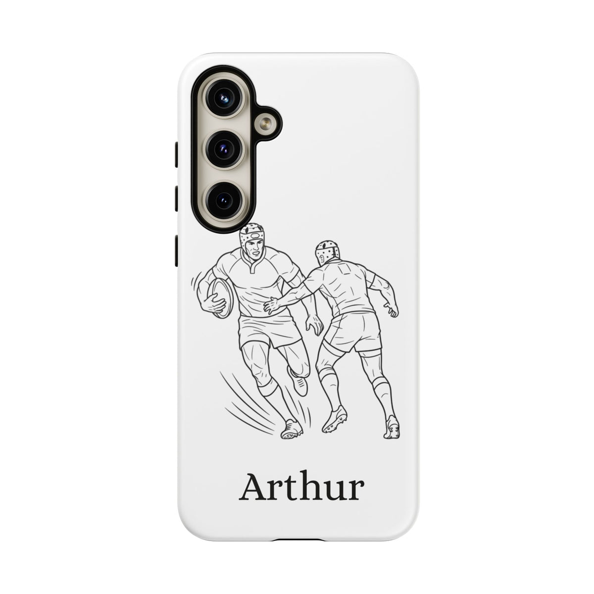 Personalised Phone Case, Rugby sidestep, Tough Case,  Custom Name