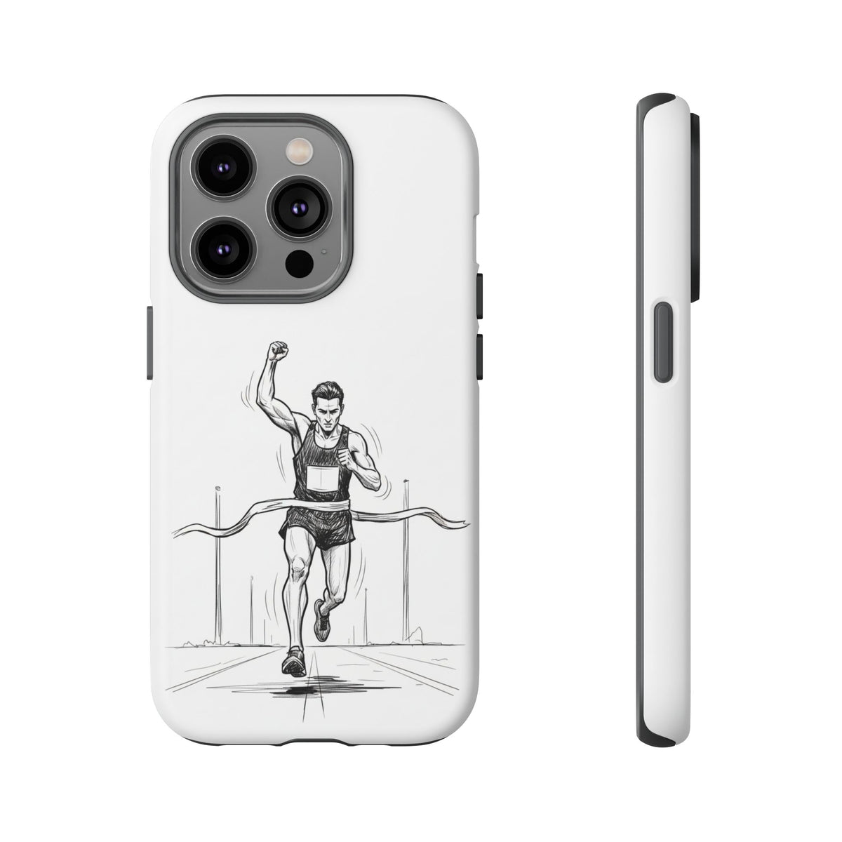 Phone Case, Running, finish line design, Tough Case