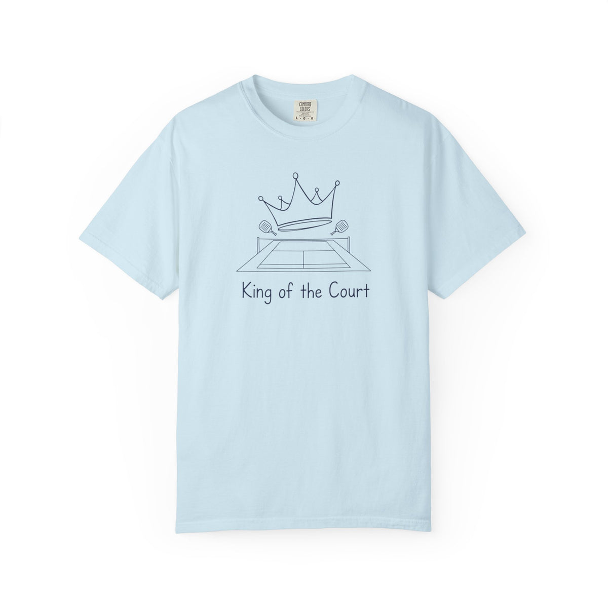T-shirt, Racket Sports, King of the Court Sketch design, Cotton, Various Colours