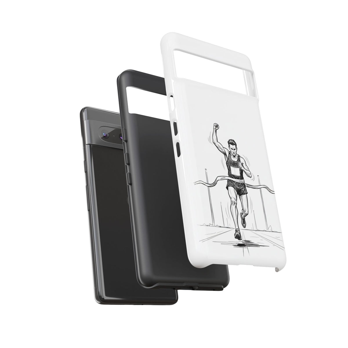 Phone Case, Running, finish line design, Tough Case