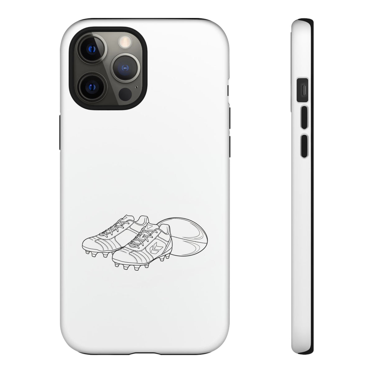 Phone Case, Rugby Ball & Boots Sketch, Tough Case