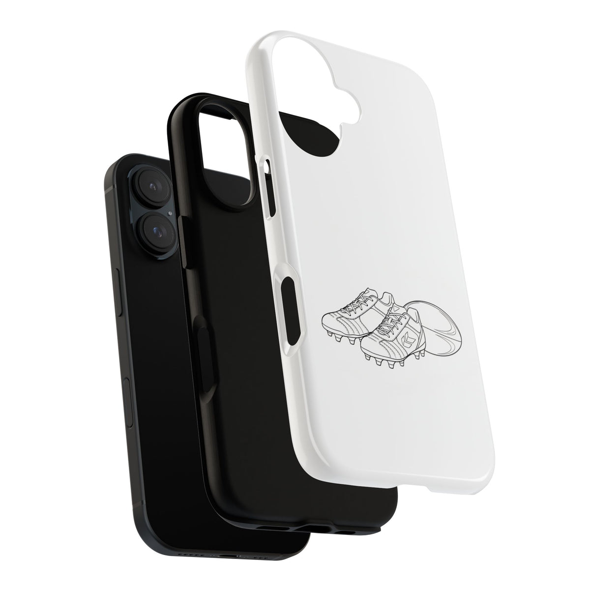 Phone Case, Rugby Ball & Boots Sketch, Tough Case