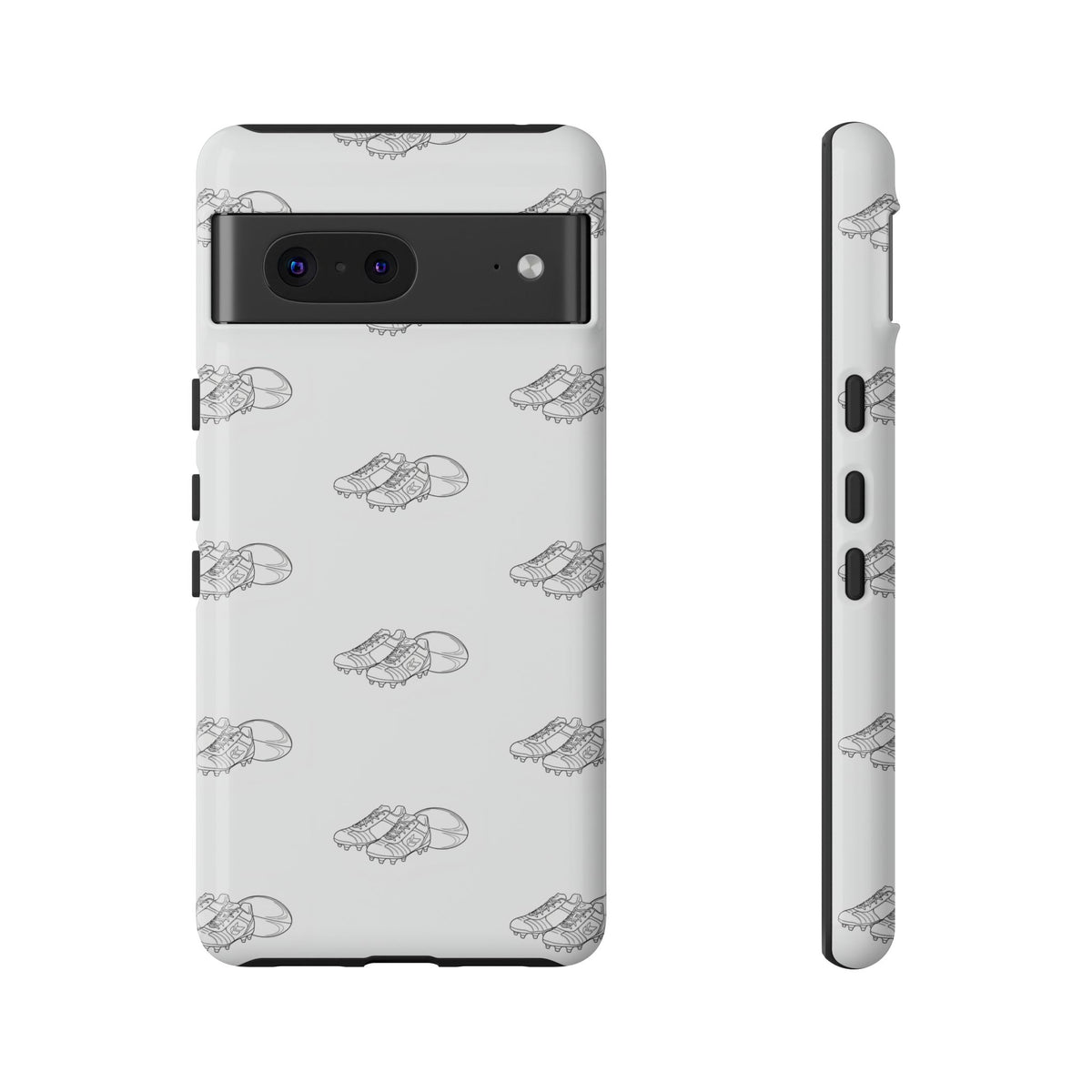 Phone Case Rugby Boots & Ball Repeat Pattern Tough Cases