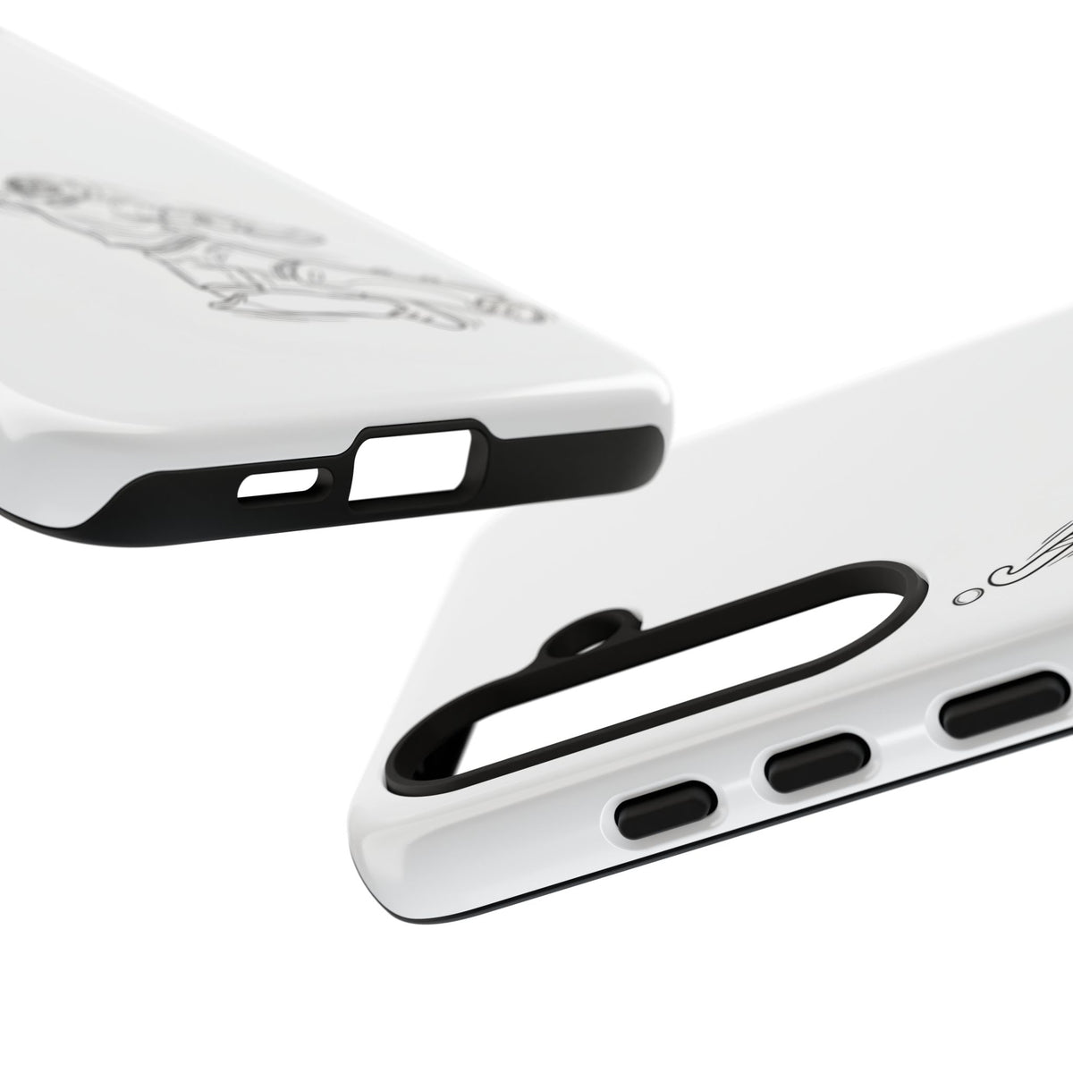 Hockey Goalkeeper Sketch Phone Case — Minimalist Sports Protective Cover