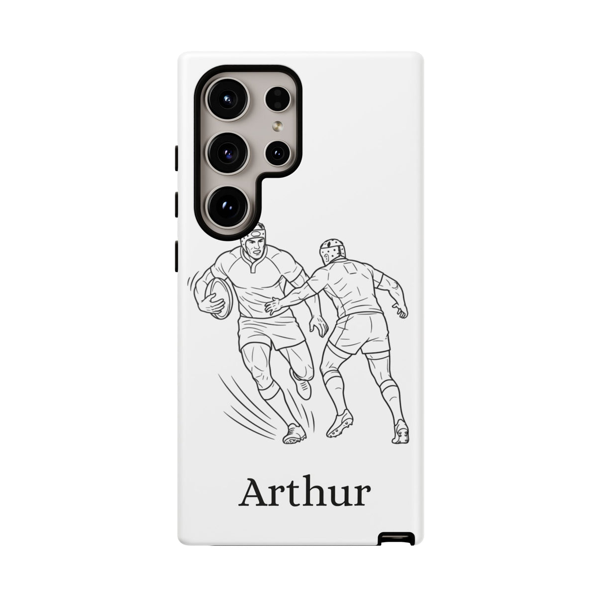 Personalised Phone Case, Rugby sidestep, Tough Case,  Custom Name