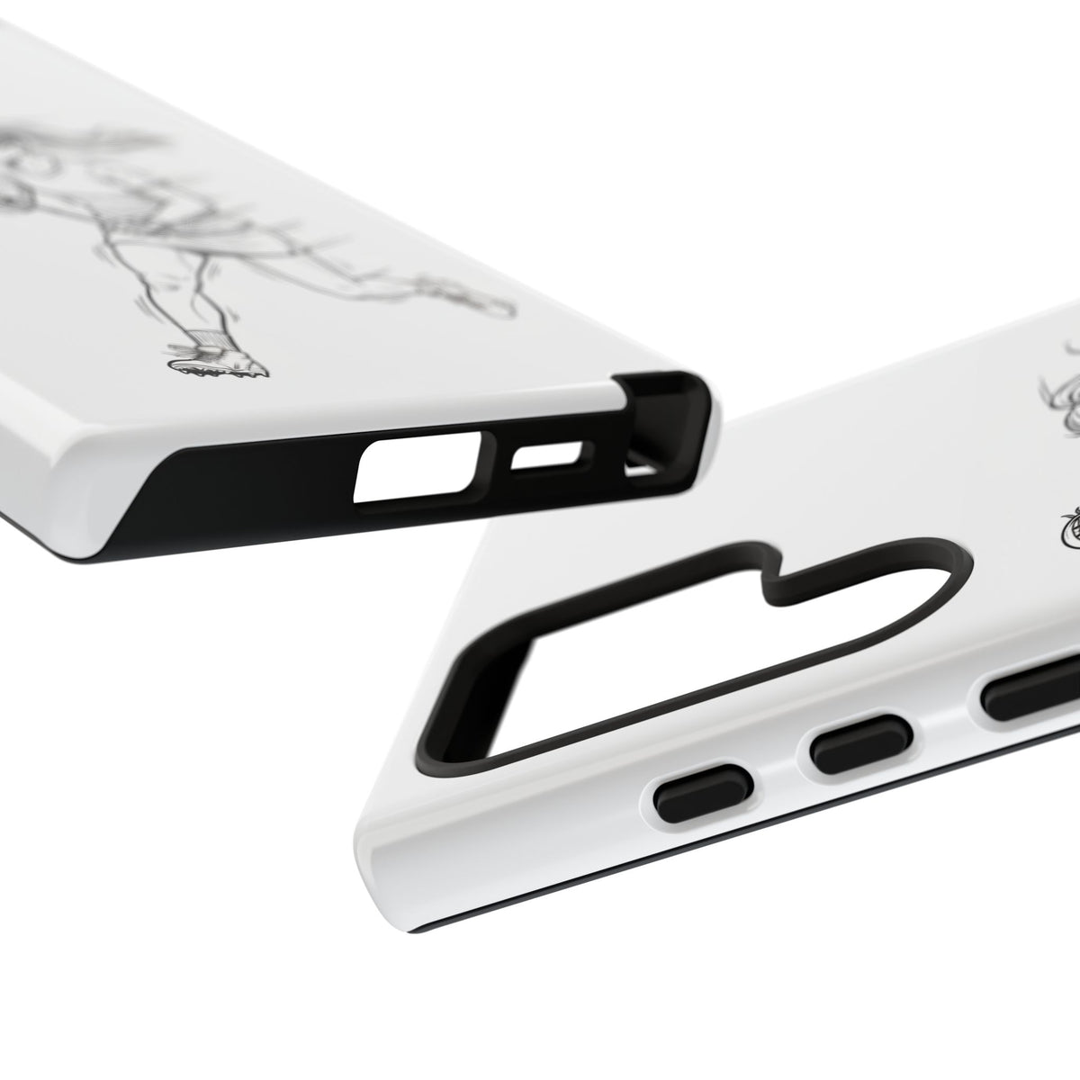 Phone Case, Lacrosse Player Sketch, Tough Case