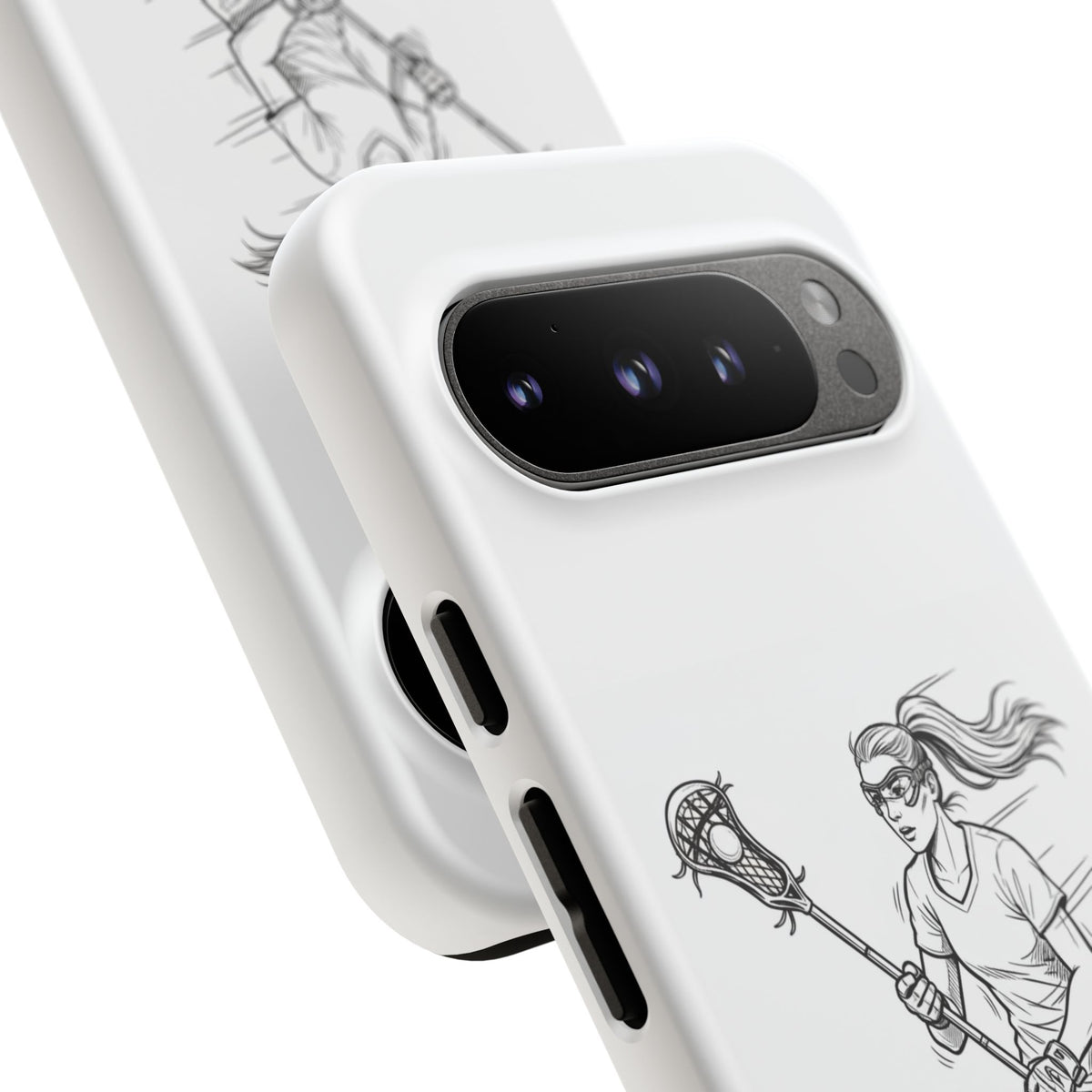 Phone Case, Lacrosse Player Sketch, Tough Case
