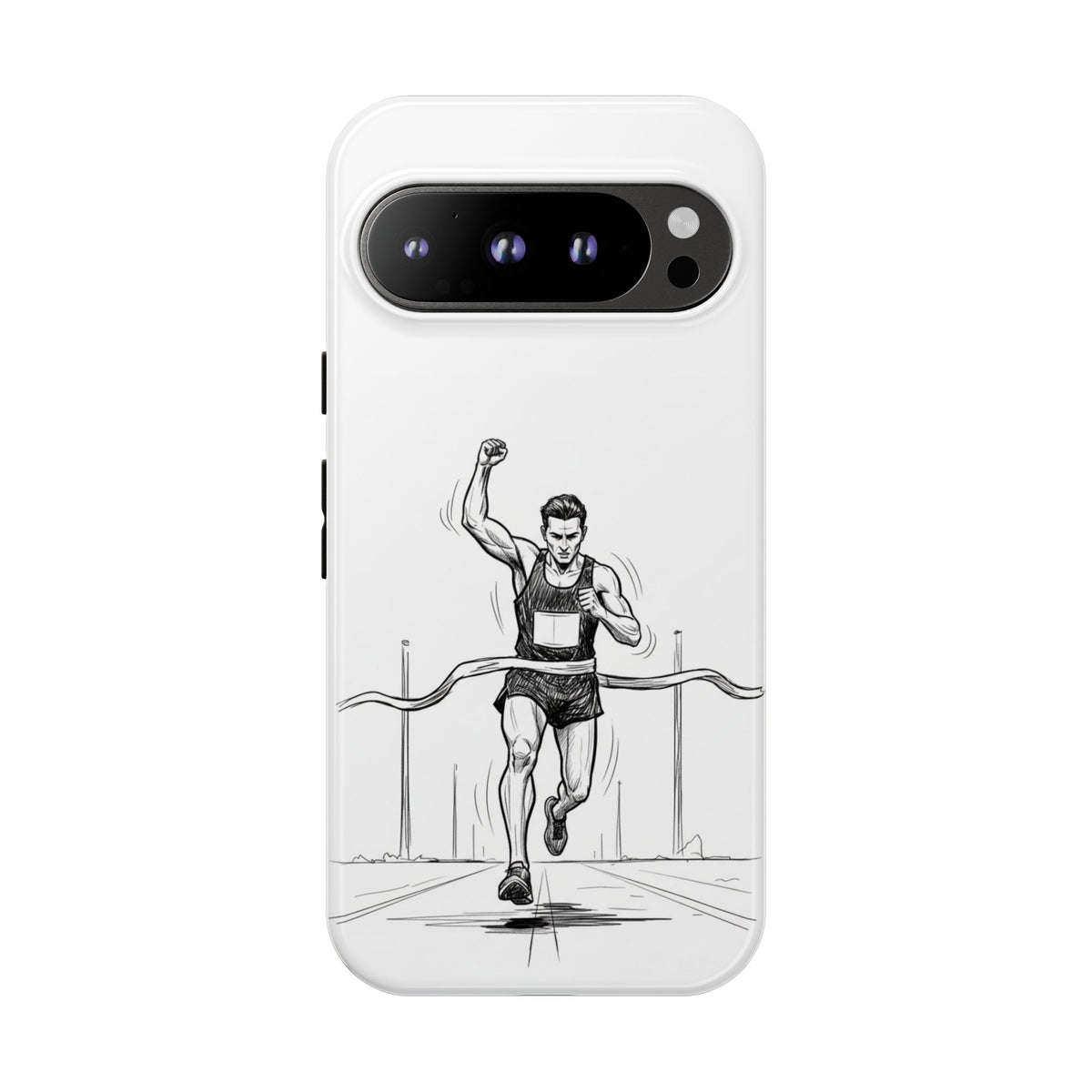 Phone Case, Running, finish line design, Tough Case