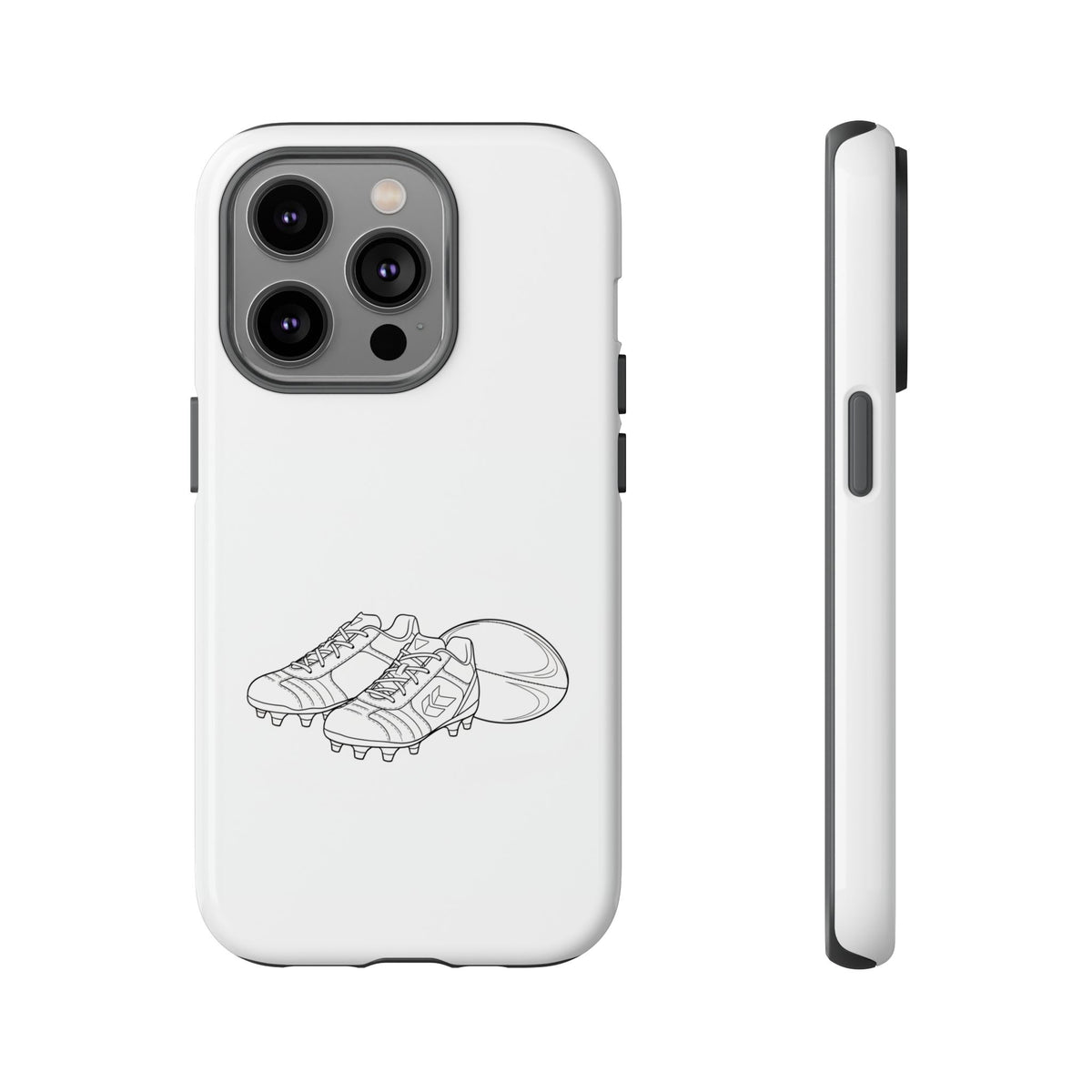 Phone Case, Rugby Ball & Boots Sketch, Tough Case