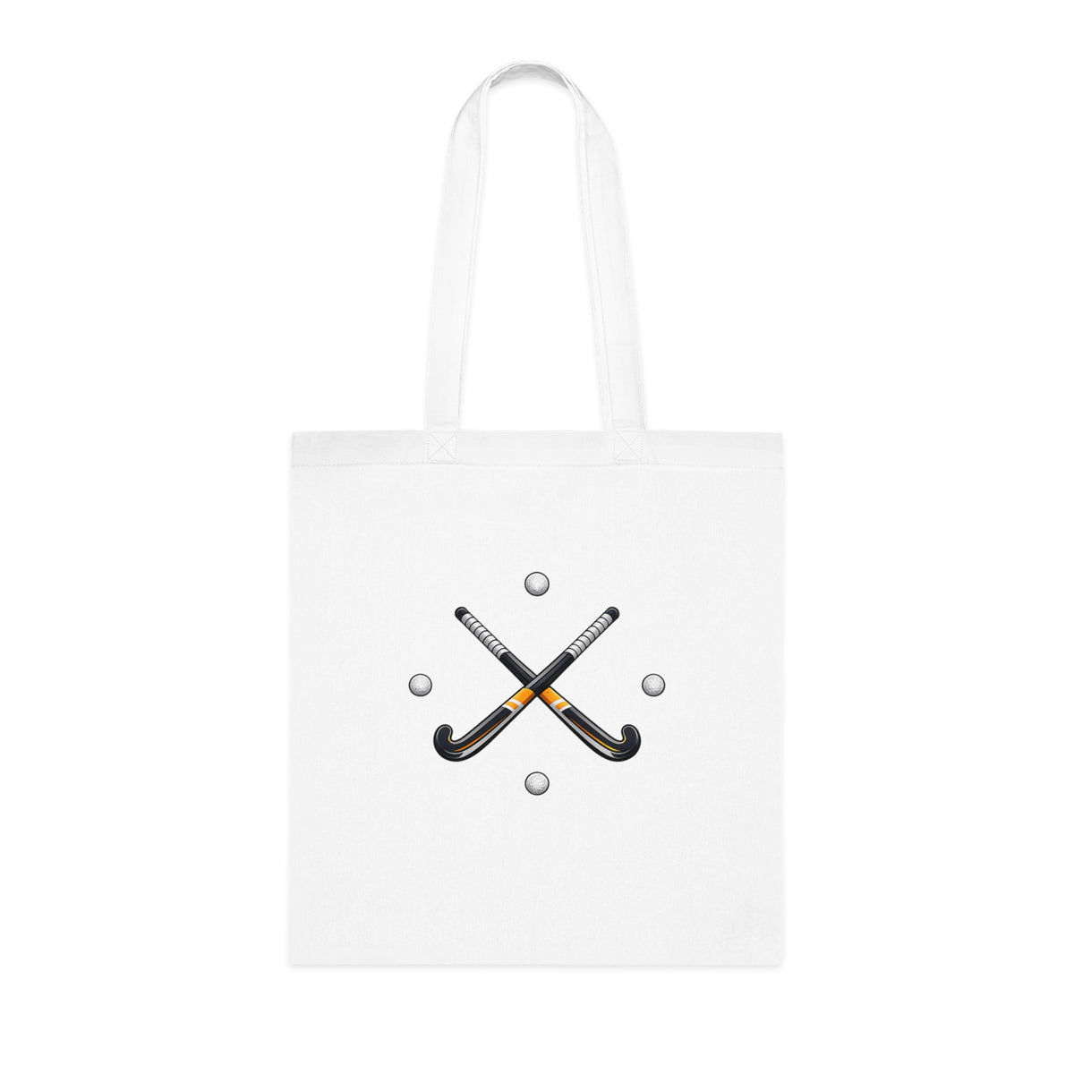 Bag, Field Hockey Crossed Sticks & Balls Sports design, Cotton Tote Bag