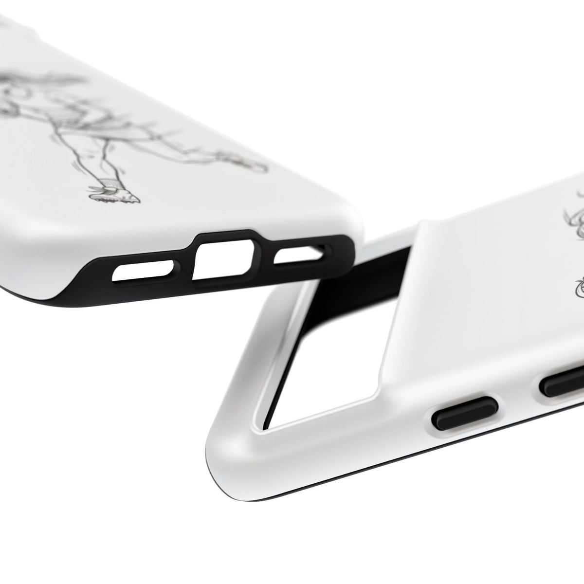 Phone Case, Lacrosse Player Sketch, Tough Case
