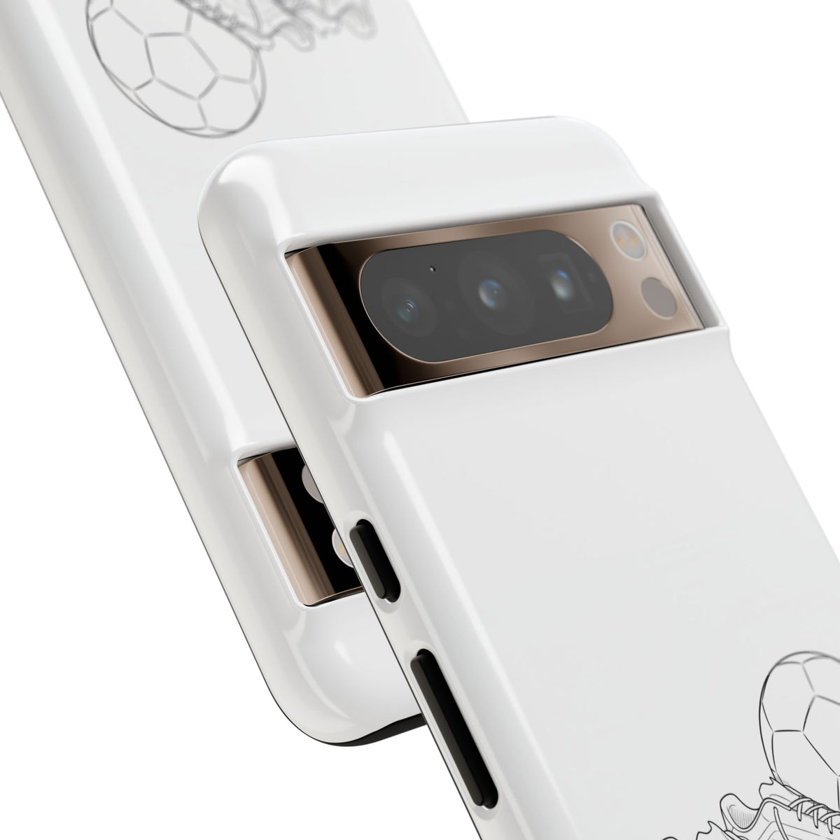 Phone Case, Football Boots & Ball Sketch , Tough Case