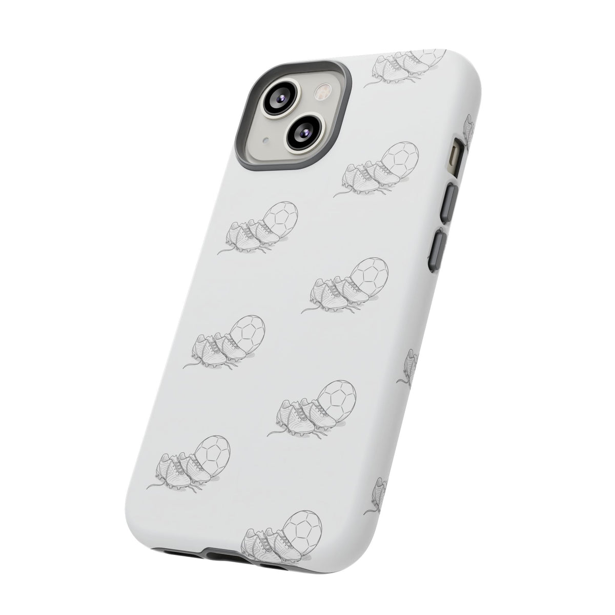 Phone Case, Football Boots & Ball Pattern, Tough Cases — Sports Phone Case