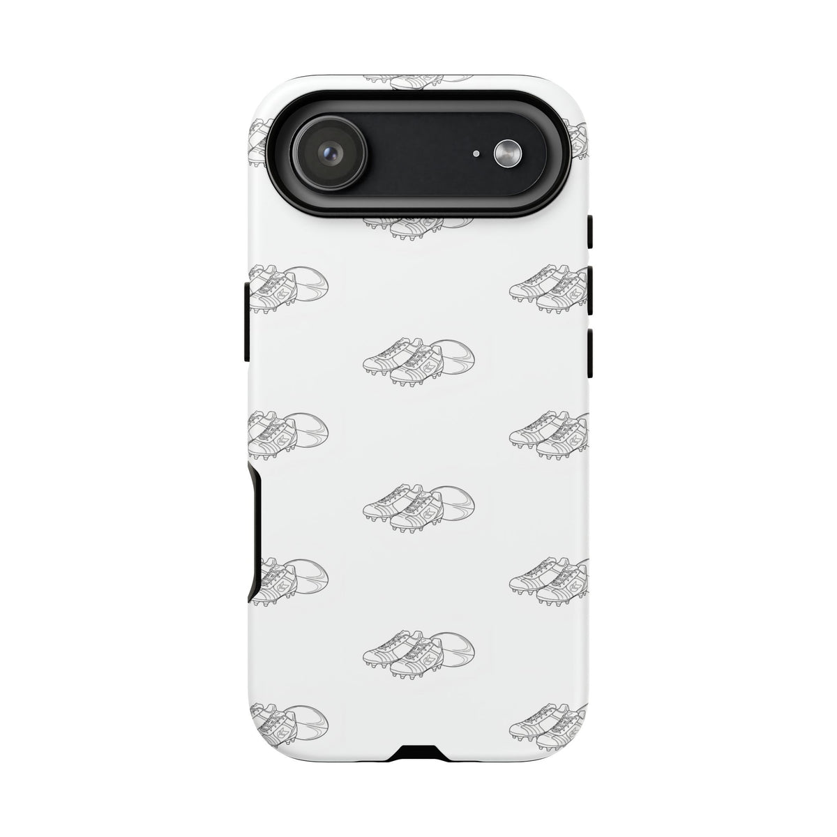 Phone Case Rugby Boots & Ball Repeat Pattern Tough Cases
