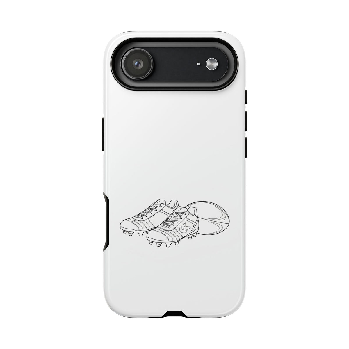 Phone Case, Rugby Ball & Boots Sketch, Tough Case