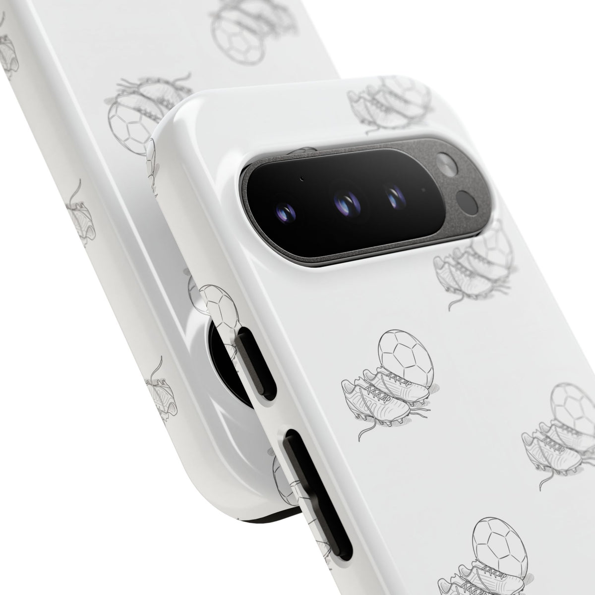 Phone Case, Football Boots & Ball Pattern, Tough Cases — Sports Phone Case