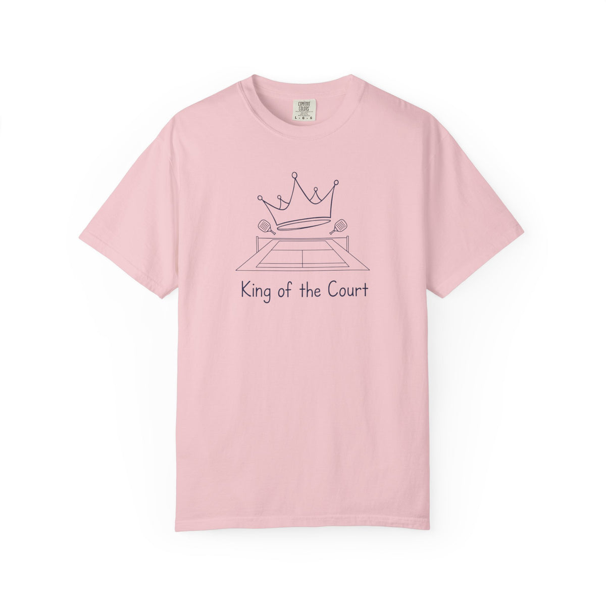 T-shirt, Racket Sports, King of the Court Sketch design, Cotton, Various Colours