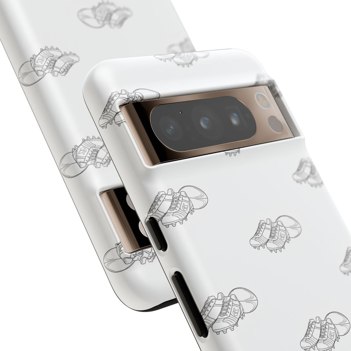 Phone Case Rugby Boots & Ball Repeat Pattern Tough Cases