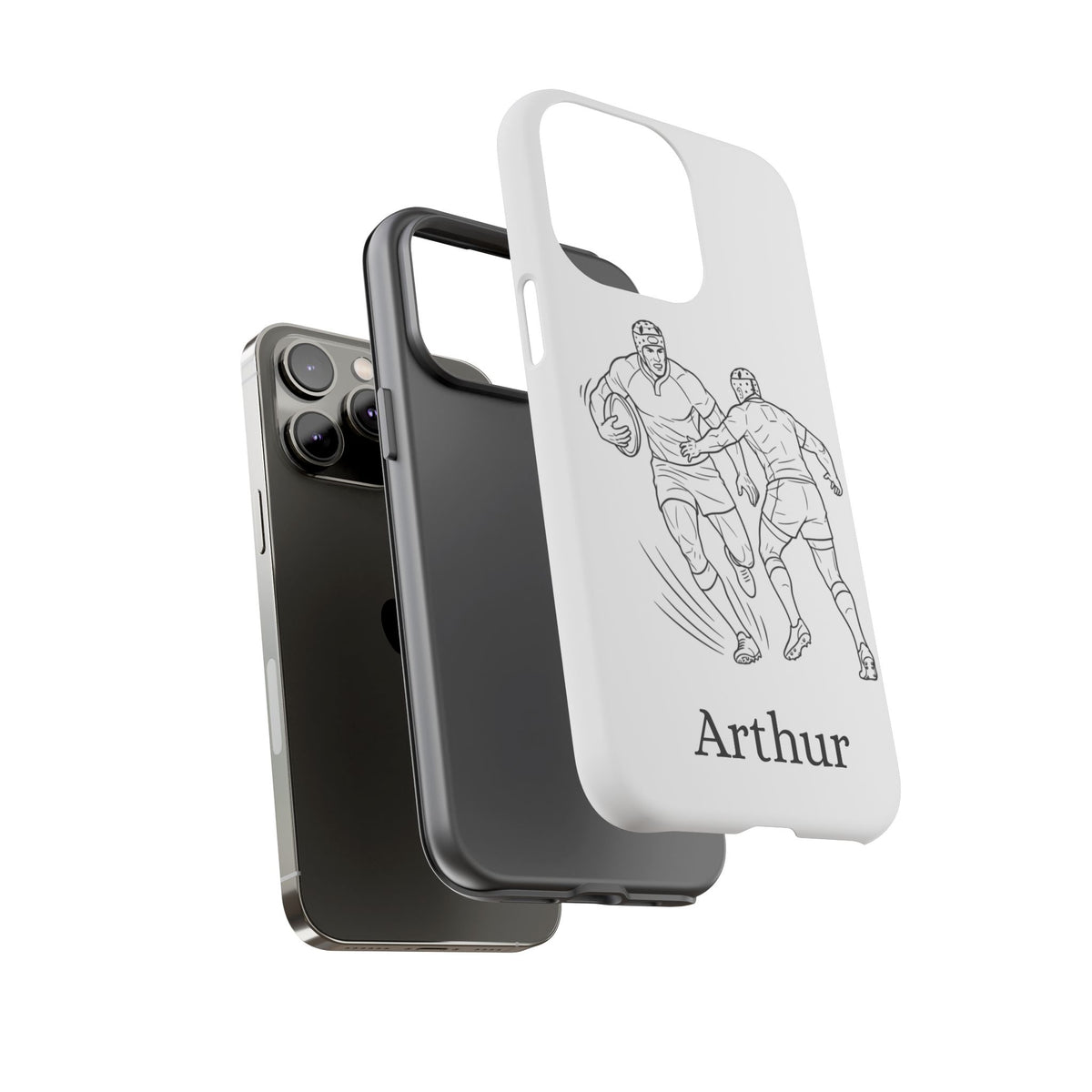 Personalised Phone Case, Rugby sidestep, Tough Case,  Custom Name