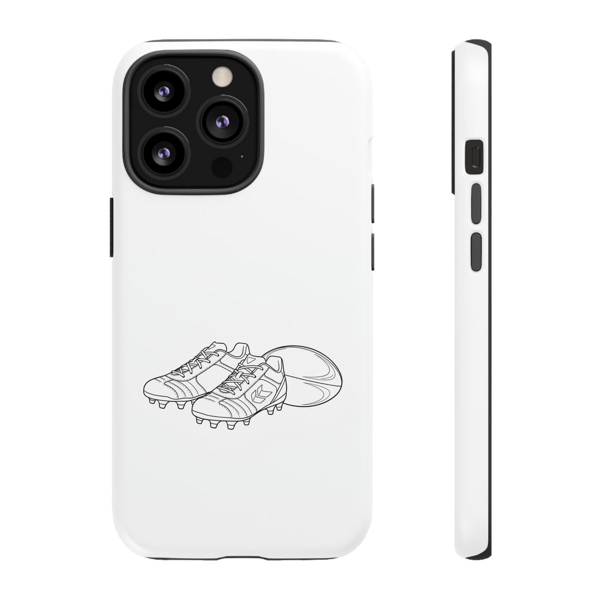 Phone Case, Rugby Ball & Boots Sketch, Tough Case