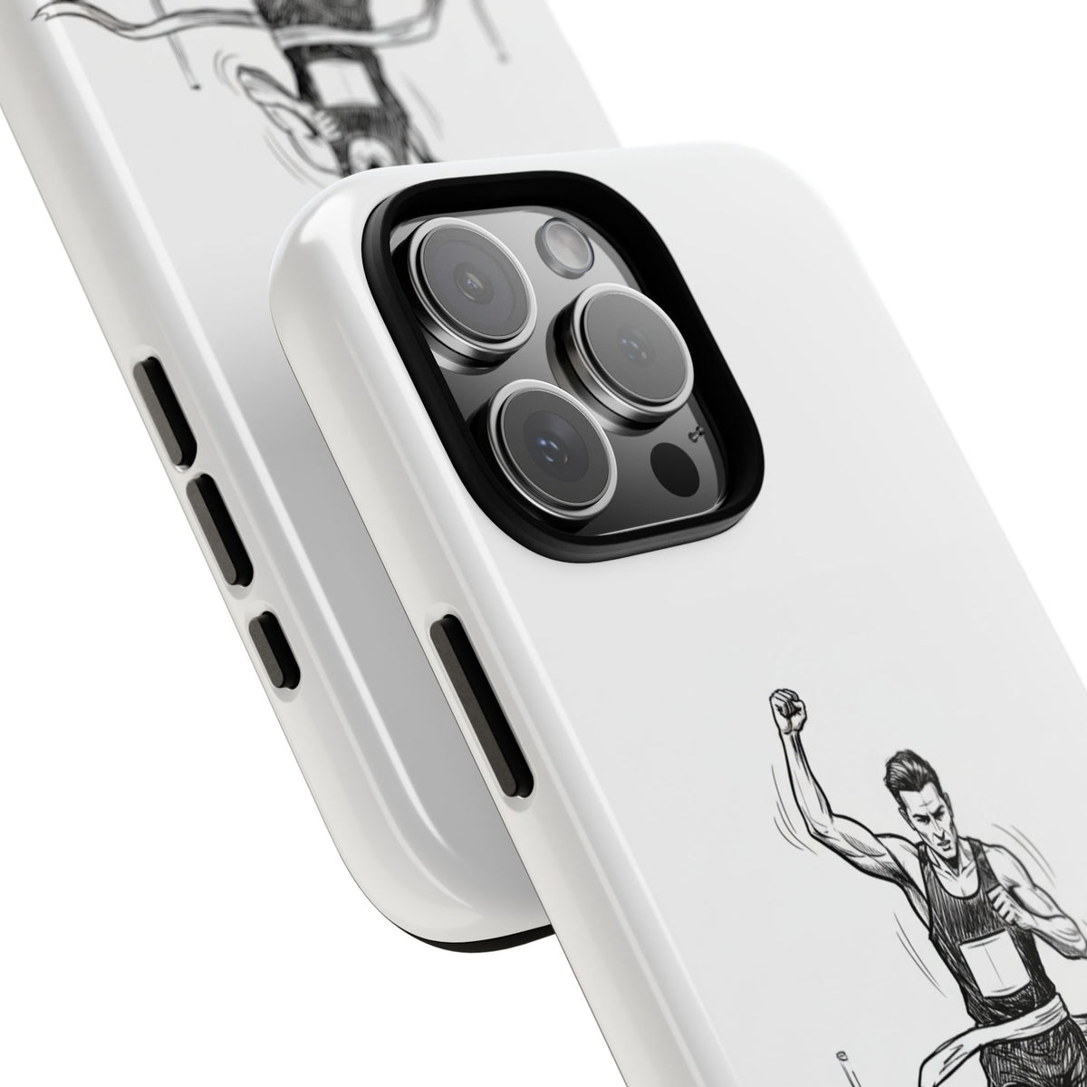 Phone Case, Running, finish line design, Tough Case