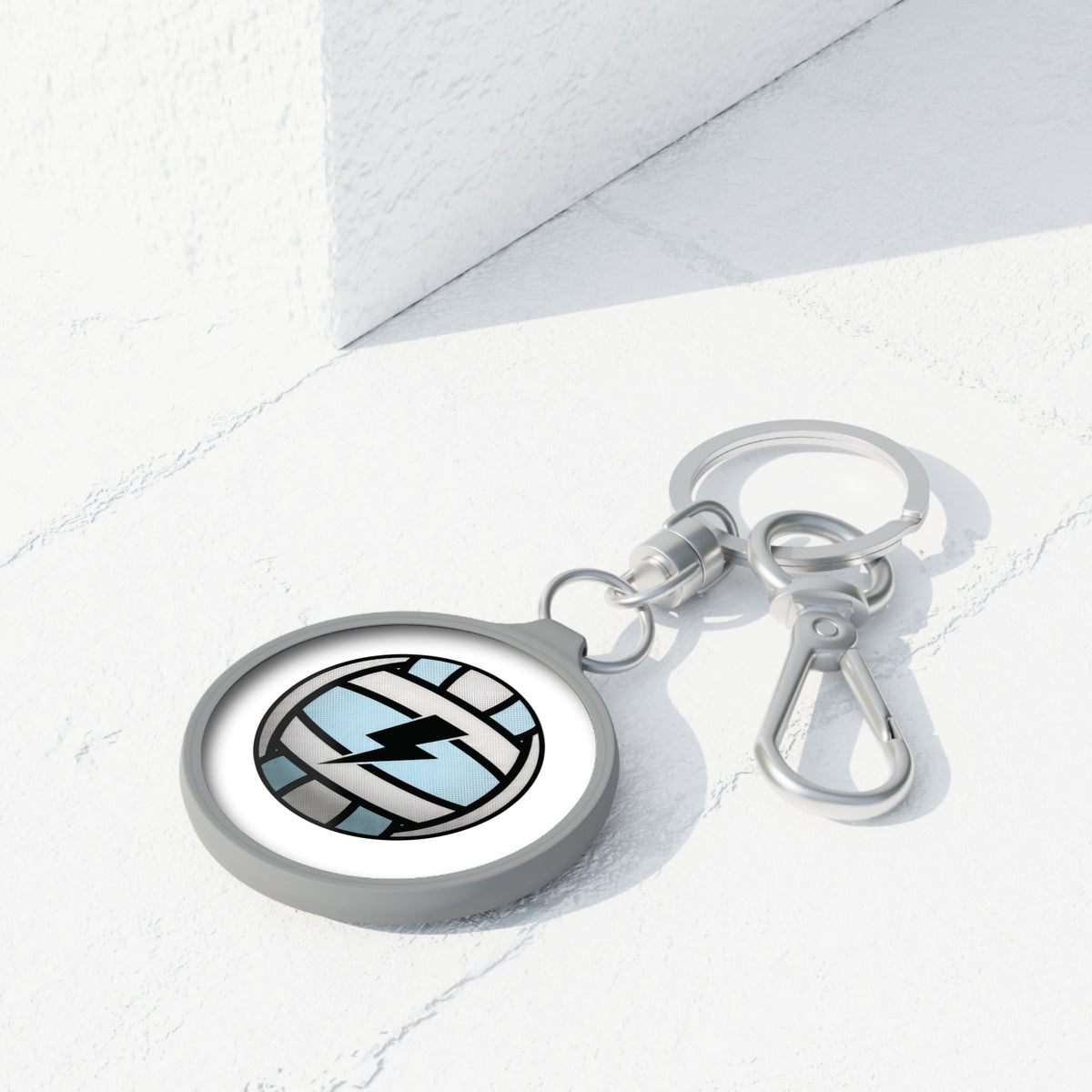 Keyring Bag Tag, Netball, Image design