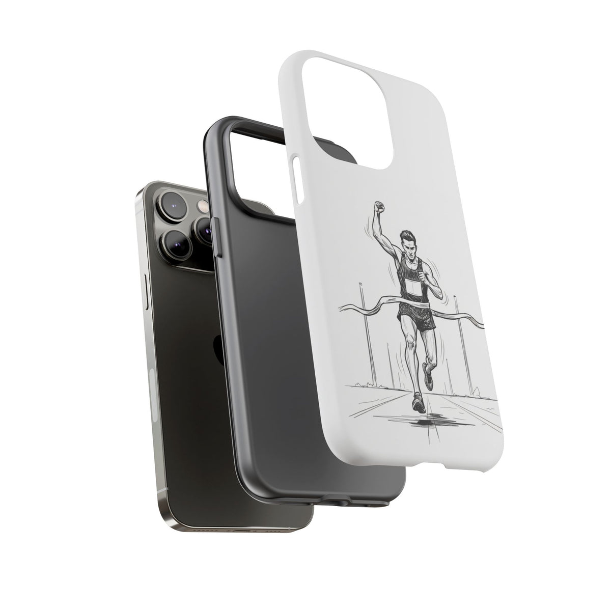 Phone Case, Running, finish line design, Tough Case