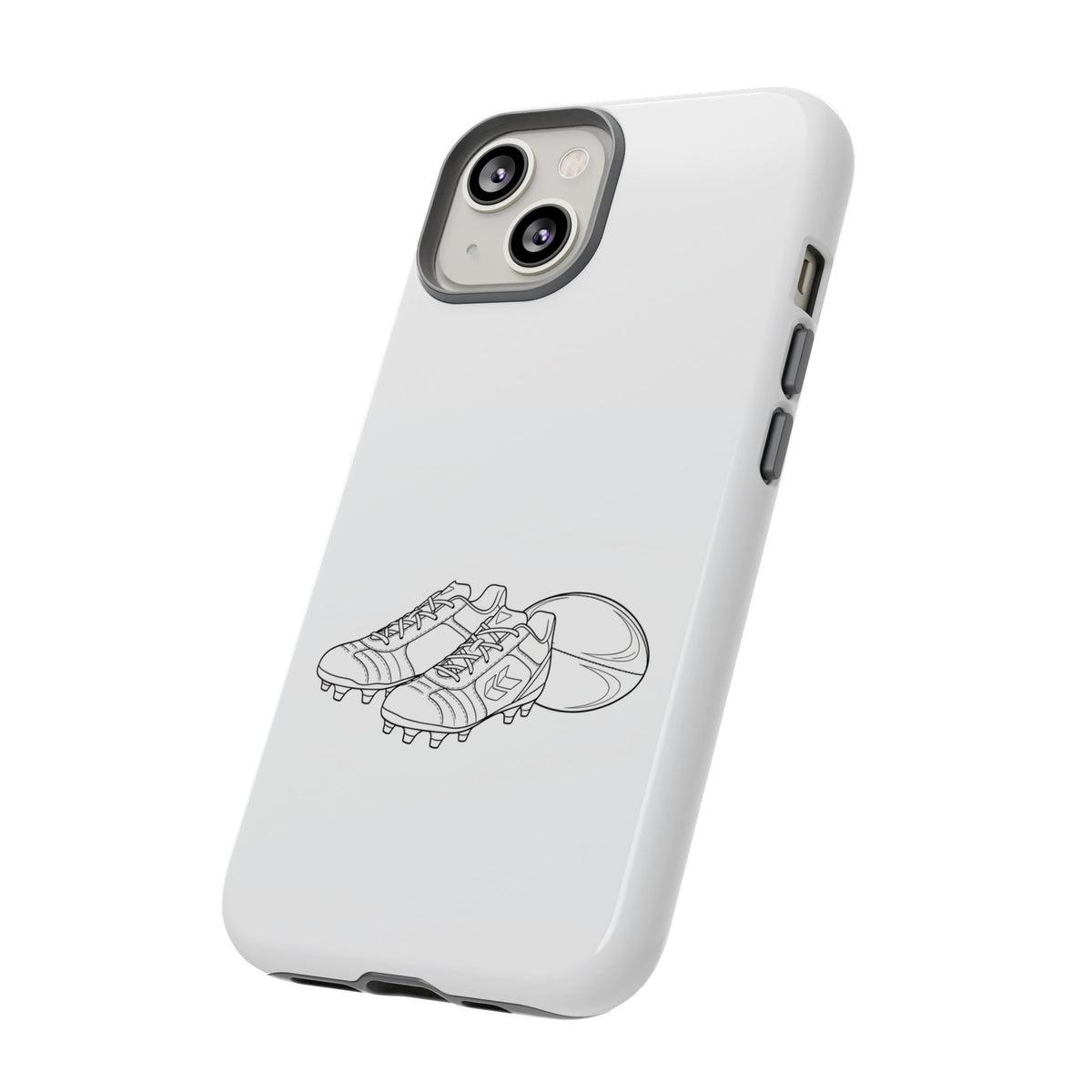 Phone Case, Rugby Ball & Boots Sketch, Tough Case