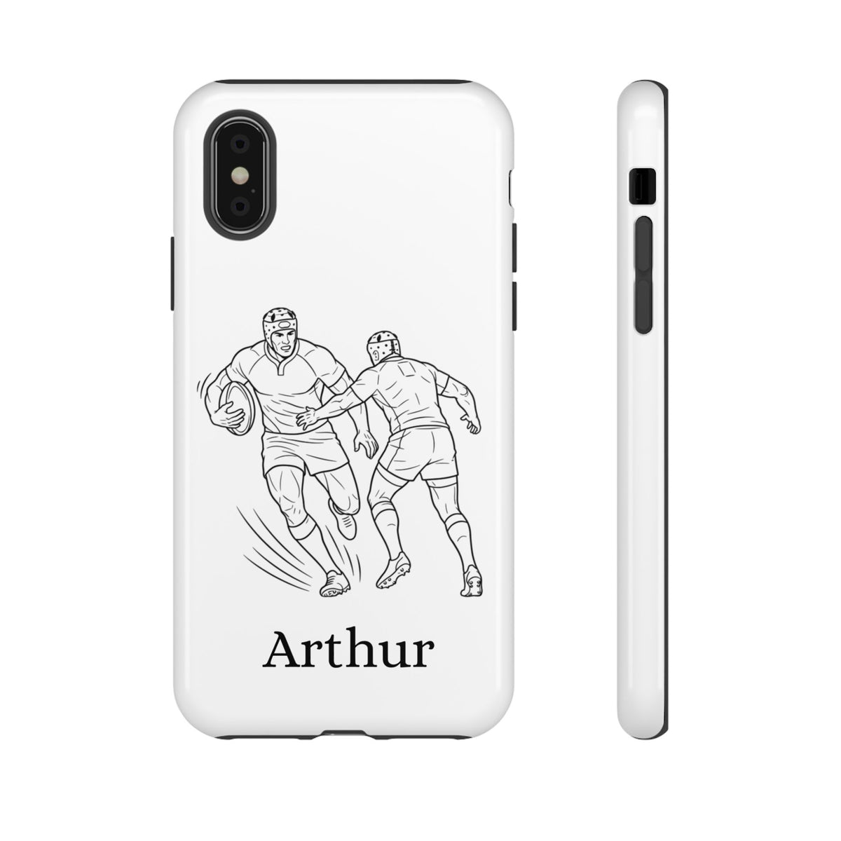 Personalised Phone Case, Rugby sidestep, Tough Case,  Custom Name