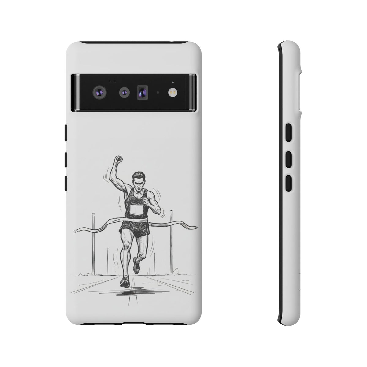 Phone Case, Running, finish line design, Tough Case