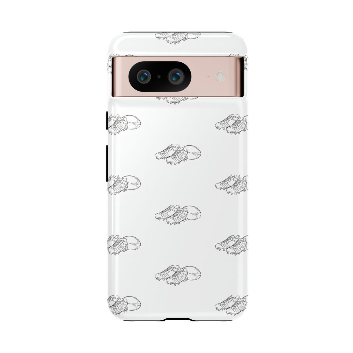 Phone Case Rugby Boots & Ball Repeat Pattern Tough Cases