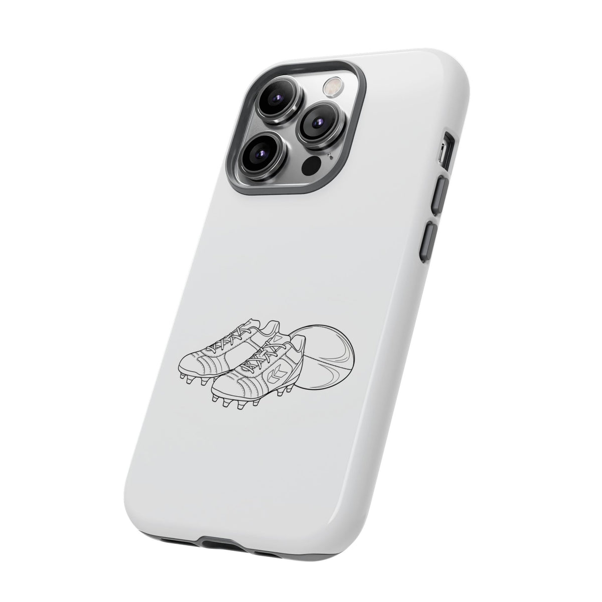 Phone Case, Rugby Ball & Boots Sketch, Tough Case