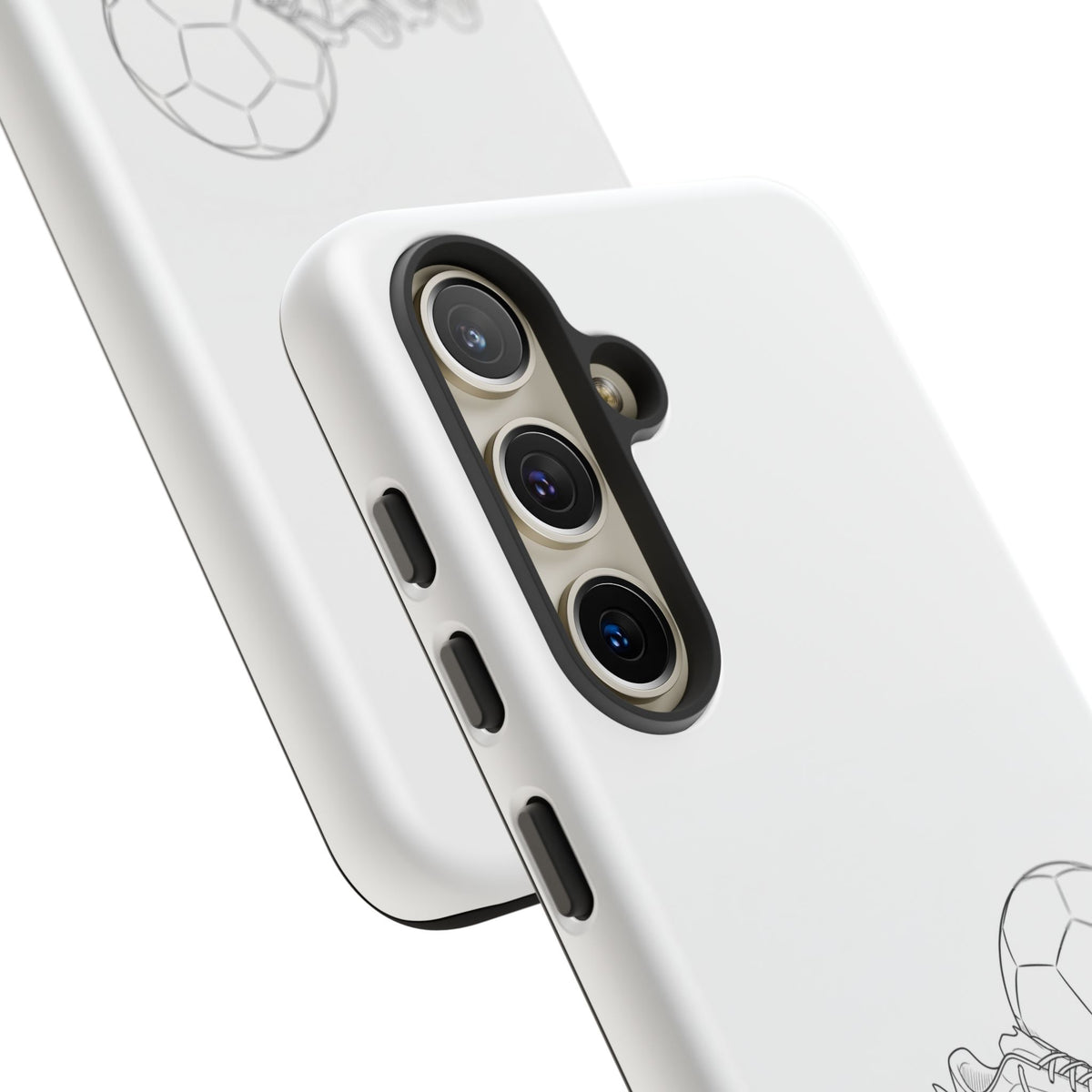Phone Case, Football Boots & Ball Sketch , Tough Case