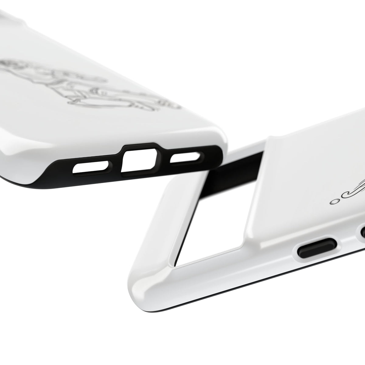 Hockey Goalkeeper Sketch Phone Case — Minimalist Sports Protective Cover