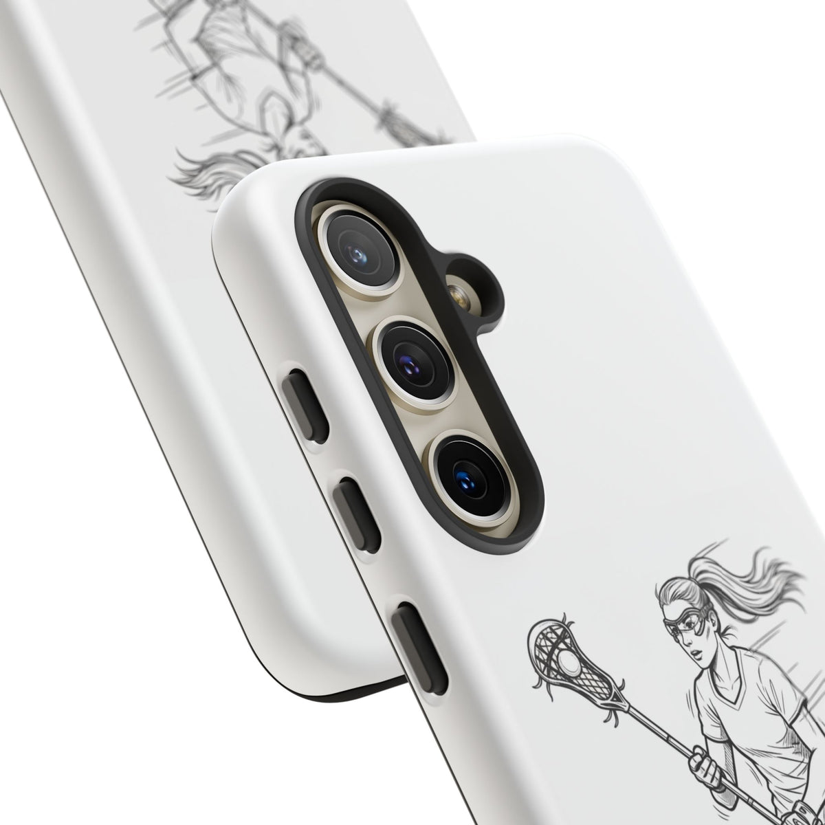 Phone Case, Lacrosse Player Sketch, Tough Case