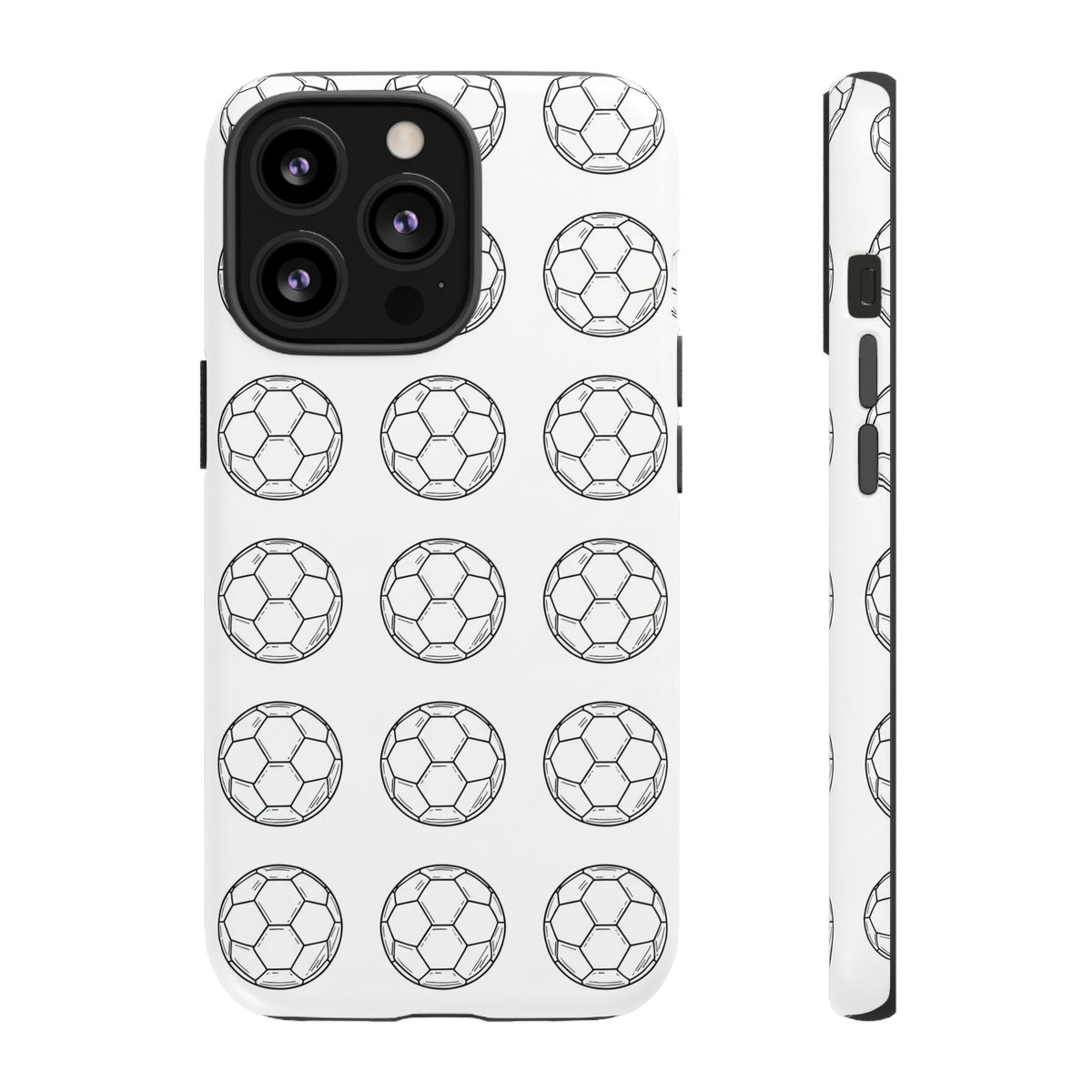 Phone Case, Football Minimalist Football Repeat Design, Tough Case