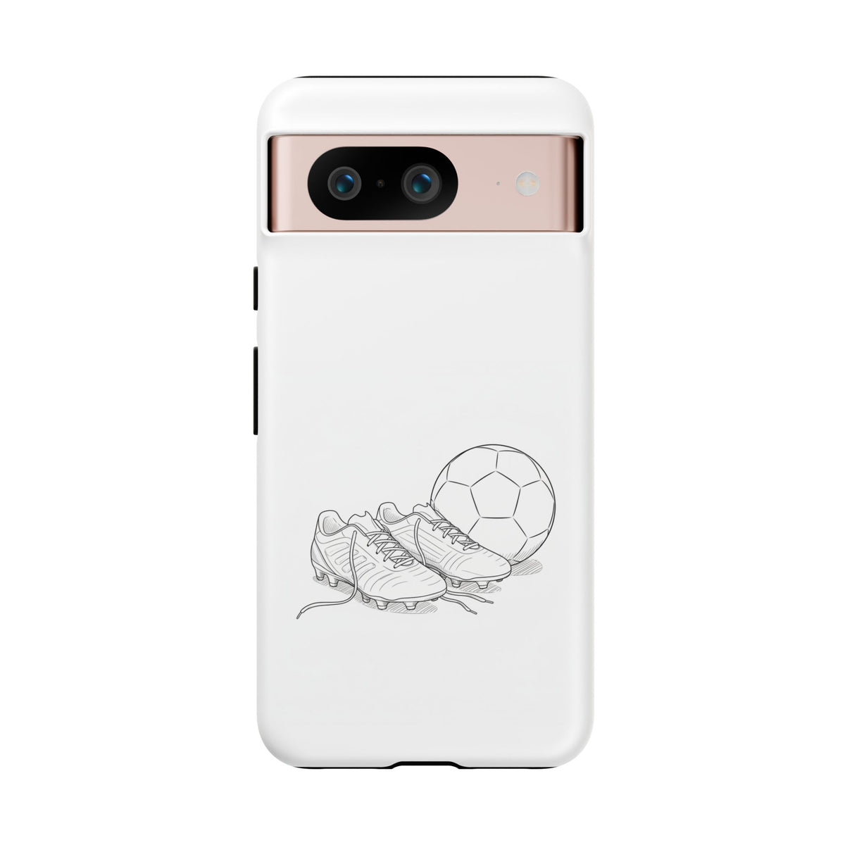 Phone Case, Football Boots & Ball Sketch , Tough Case