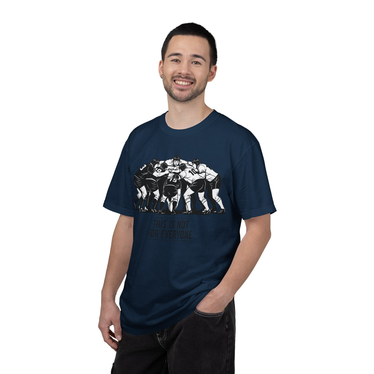 T-Shirt, Rugby Scrum, "This is not for everybody" / "Disciplined Violence" Design, Cotton, Various Colours