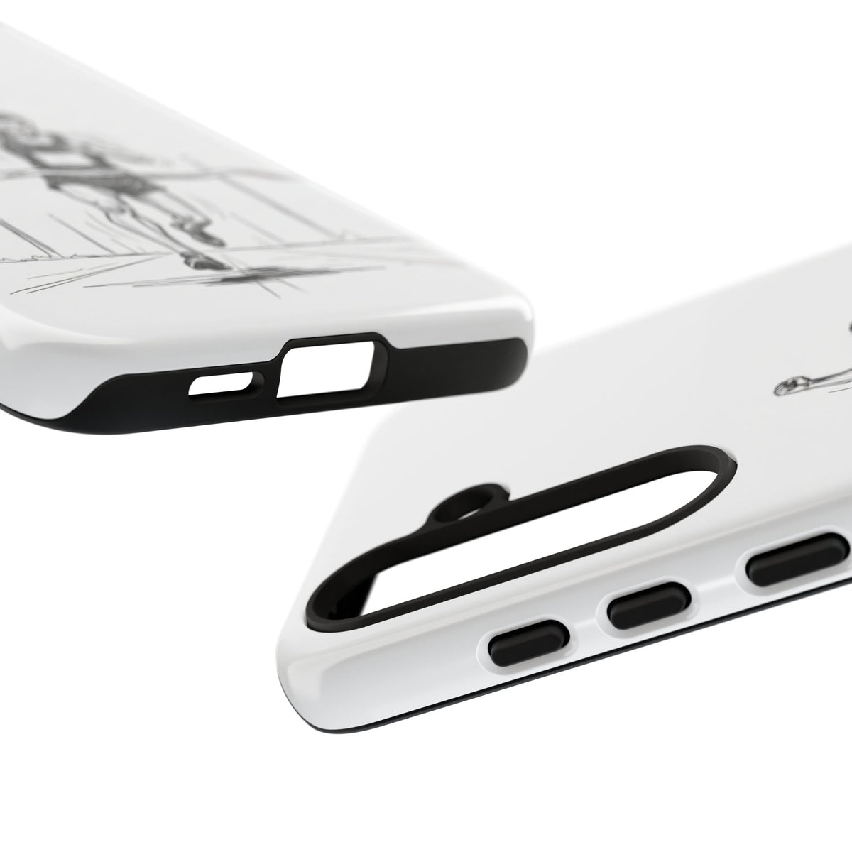 Phone Case, Running, finish line design, Tough Case