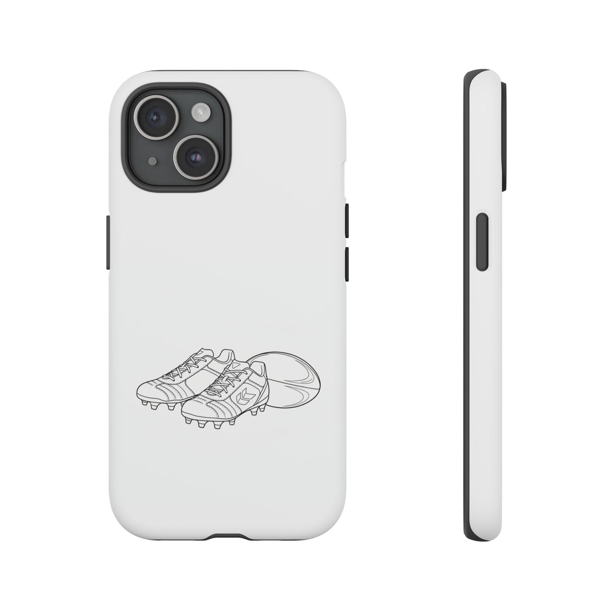 Phone Case, Rugby Ball & Boots Sketch, Tough Case