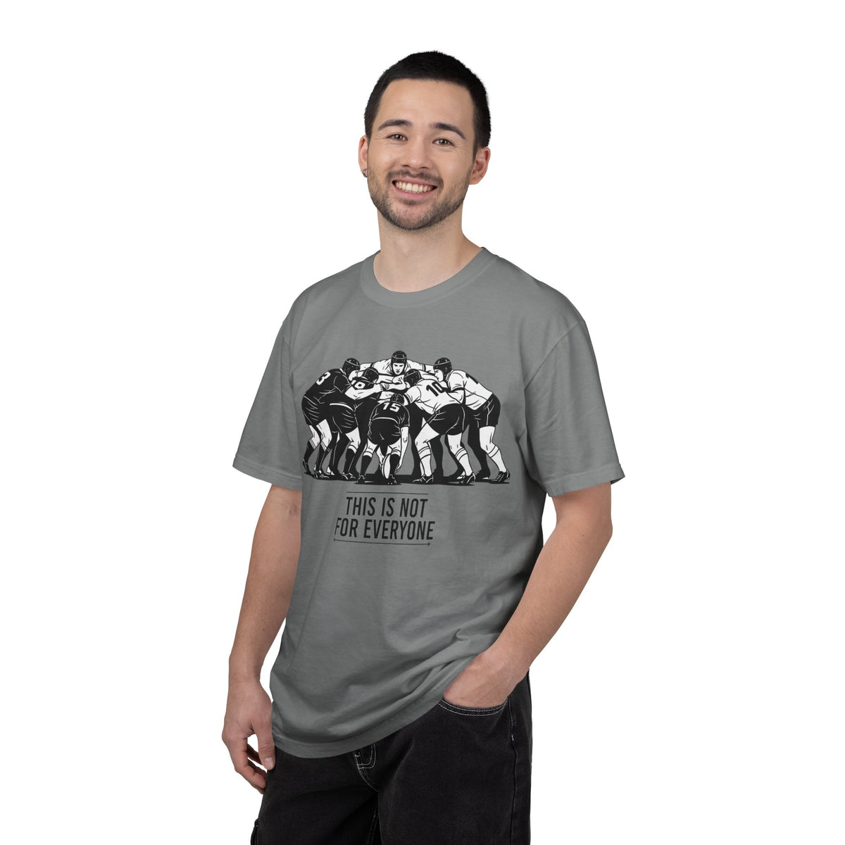 T-Shirt, Rugby Scrum, "This is not for everybody" / "Disciplined Violence" Design, Cotton, Various Colours