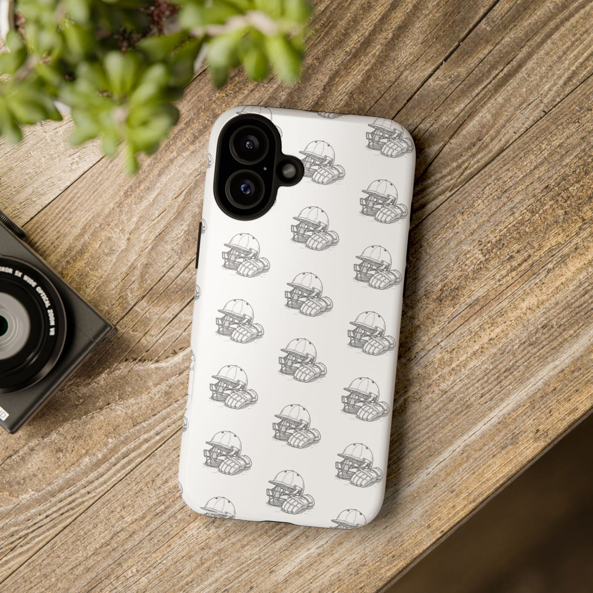 Phone Case Cricket Gear Repeat Pattern,Tough Case