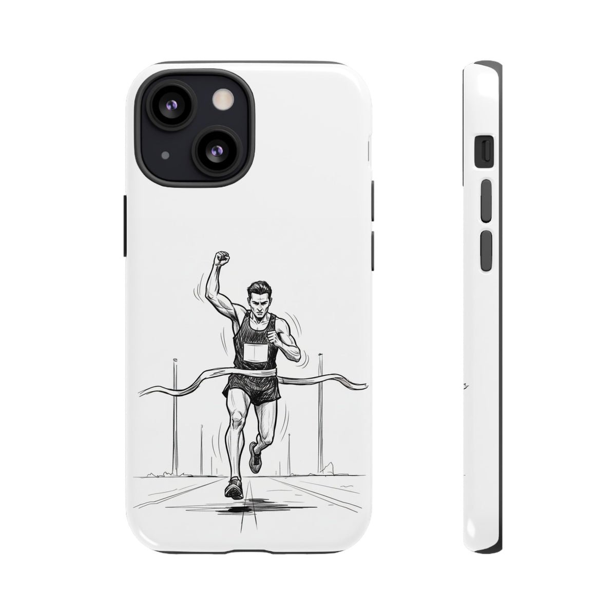 Phone Case, Running, finish line design, Tough Case