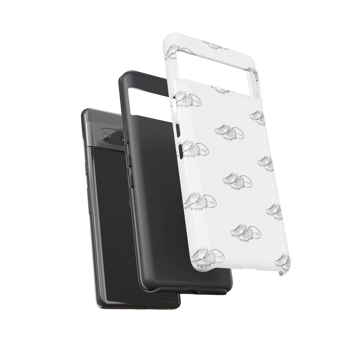Phone Case Rugby Boots & Ball Repeat Pattern Tough Cases