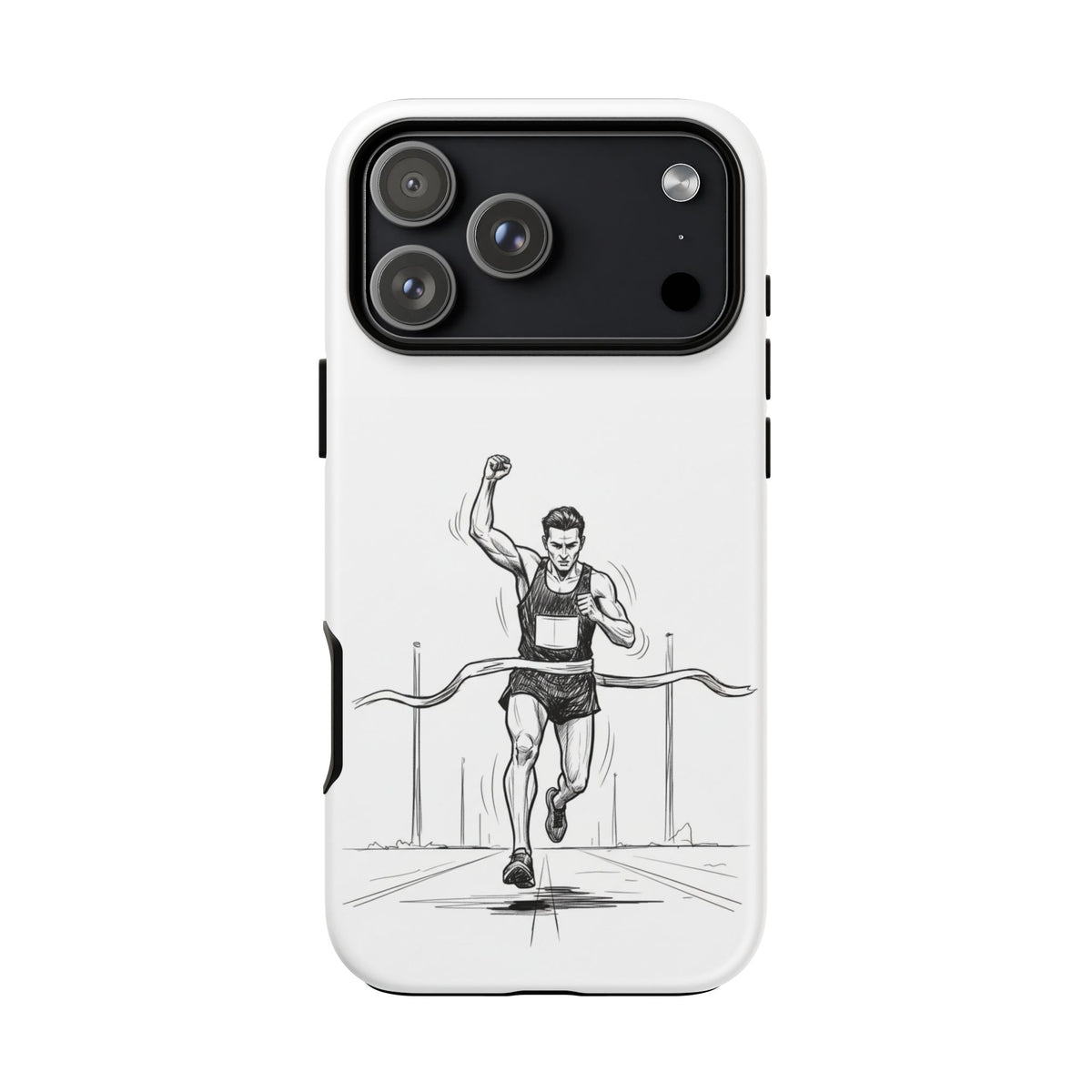 Phone Case, Running, finish line design, Tough Case
