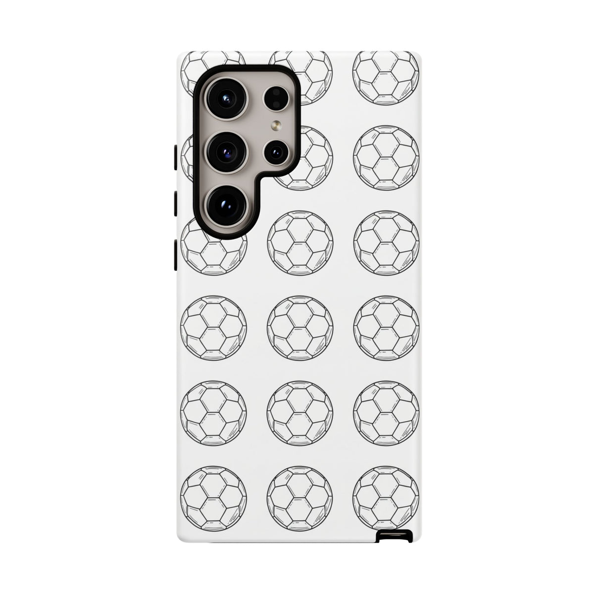 Phone Case, Football Minimalist Football Repeat Design, Tough Case