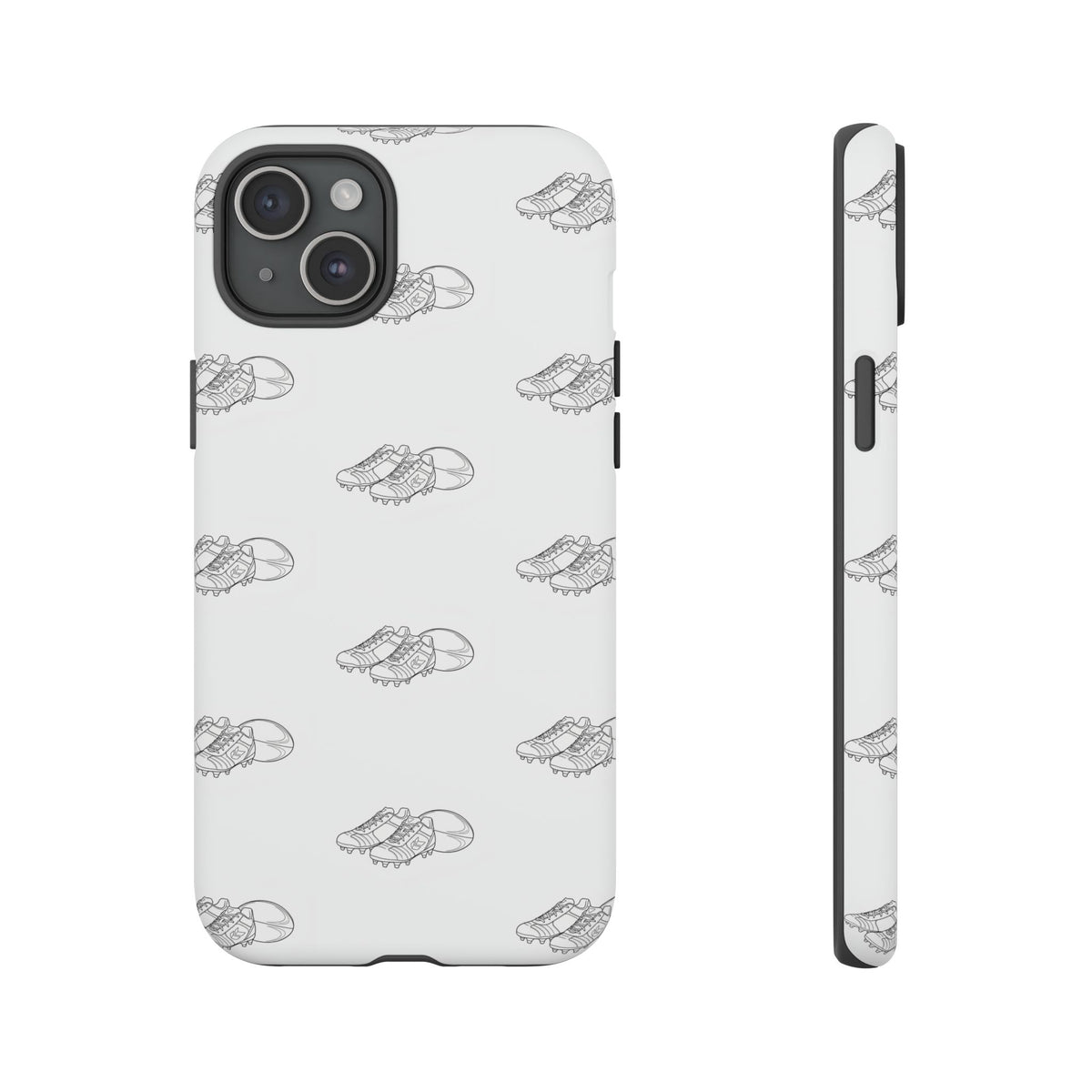 Phone Case Rugby Boots & Ball Repeat Pattern Tough Cases
