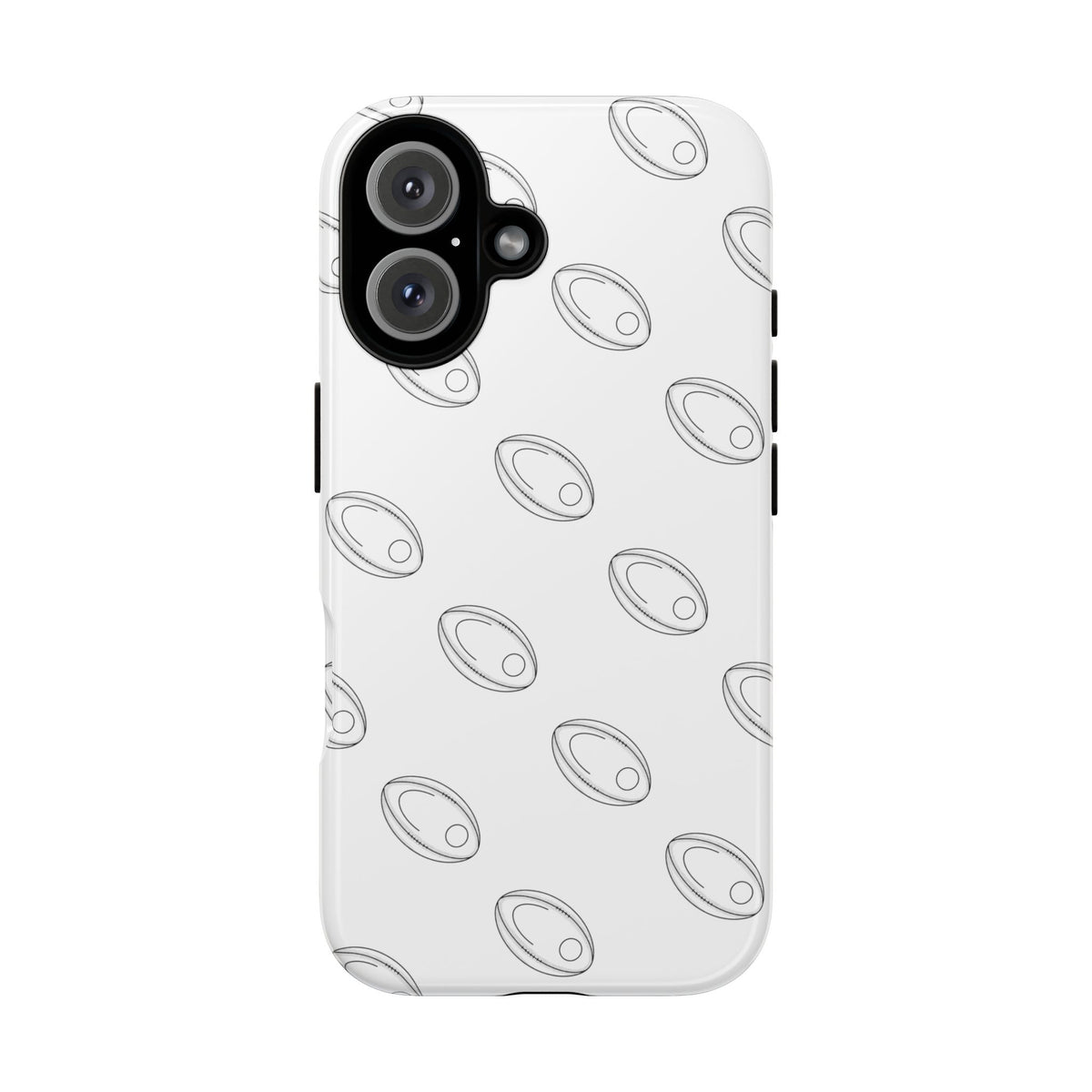Phone Case, Rugby Ball Repeat design, Tough Case